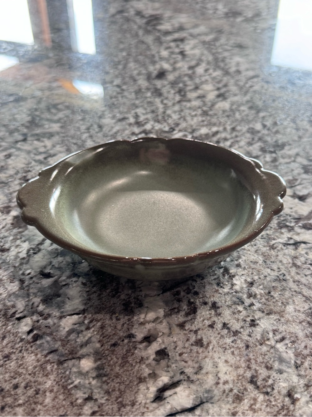 Vintage Frankoma Pottery bowl, marked 40B on the underside.